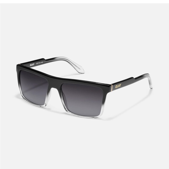Quay Let It Run Australia Black and Gray Sunglasses - Picture 1 of 9